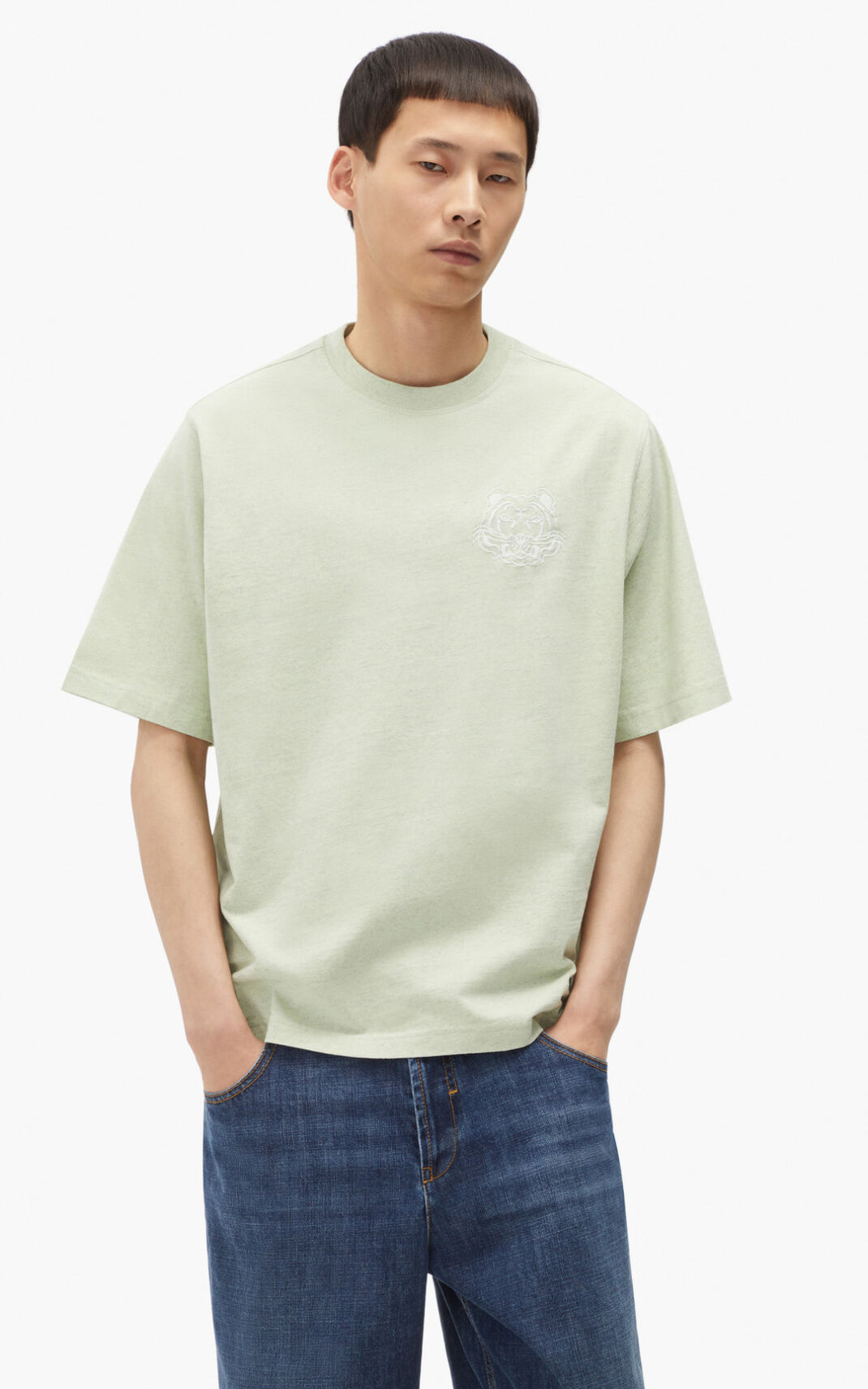 Kenzo RE/relaxed casual T Shirt Herr | 14985-GTPE